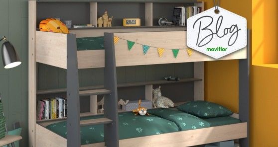 6 camas duplas Moviflor para quartos partilhados por irmãos