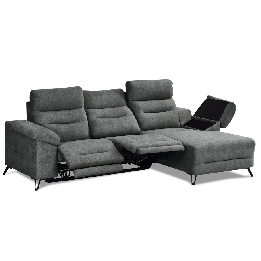 Chaise Longue com Relax Deryl Direita