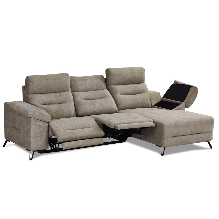 Chaise Longue com Relax Deryl Direita