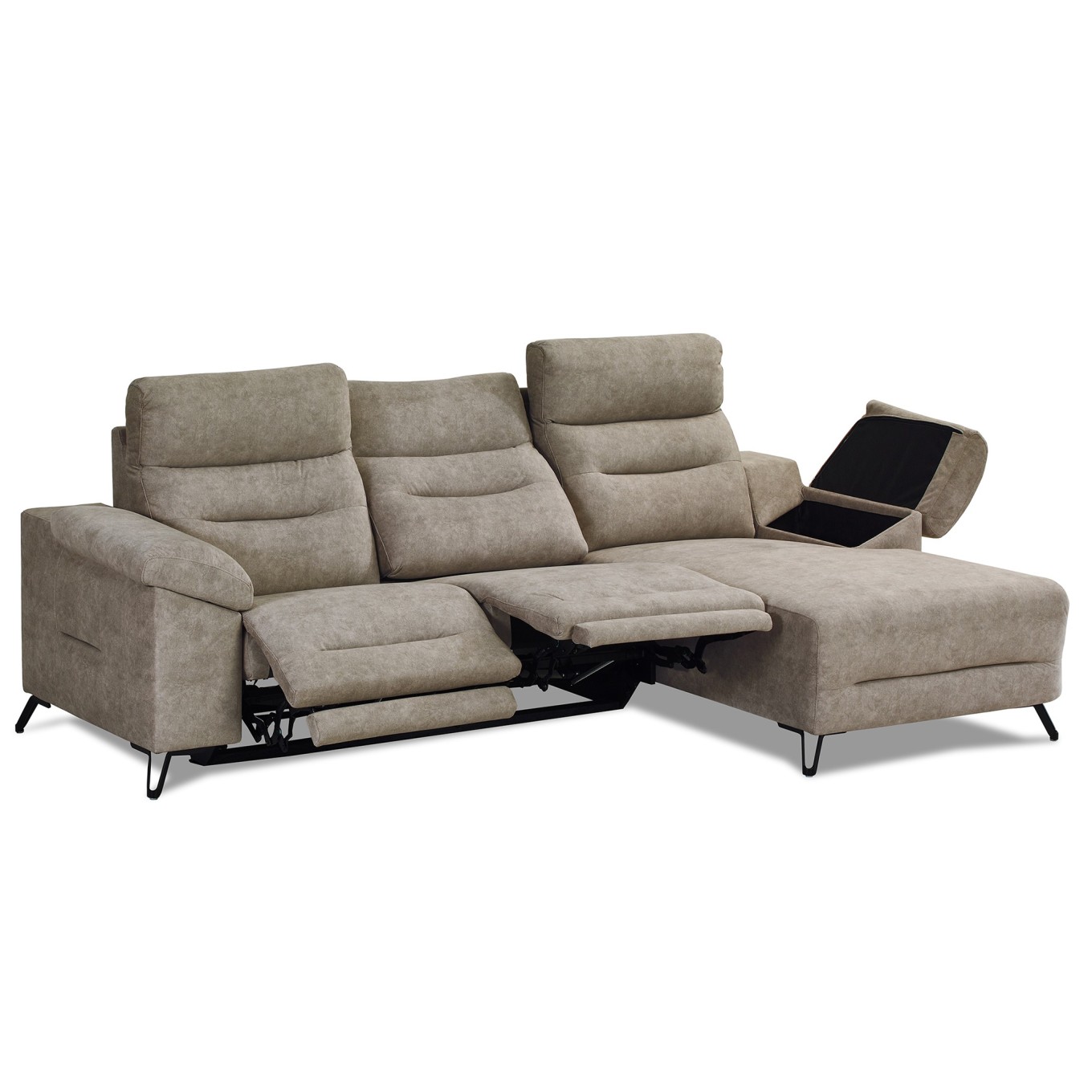 Chaise Longue com Relax Deryl Direita