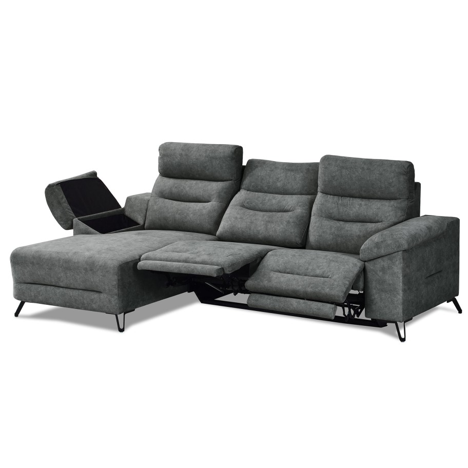 Chaise Longue com Relax Deryl Esquerda