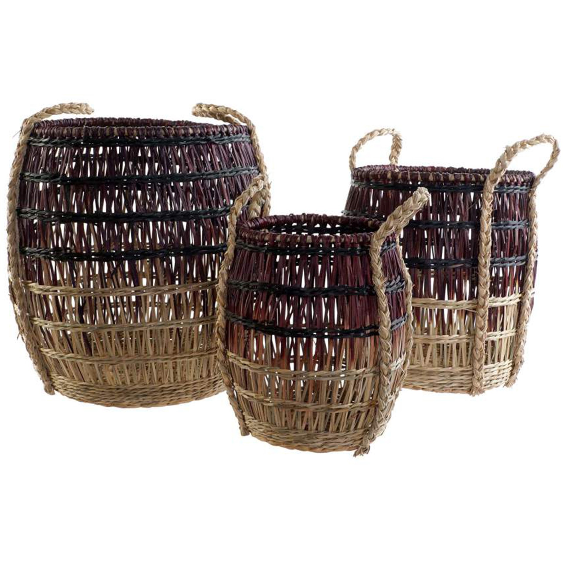 Conjunto 3 Cestos Seagrass