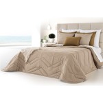 Edredão Acolchoado Linen - Cama Casal