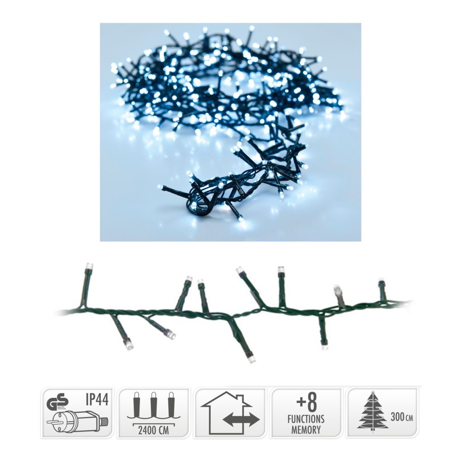Luzes de Natal 1200 Led 24m