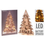 Decoração 3D com Árvore de Natal com LED
