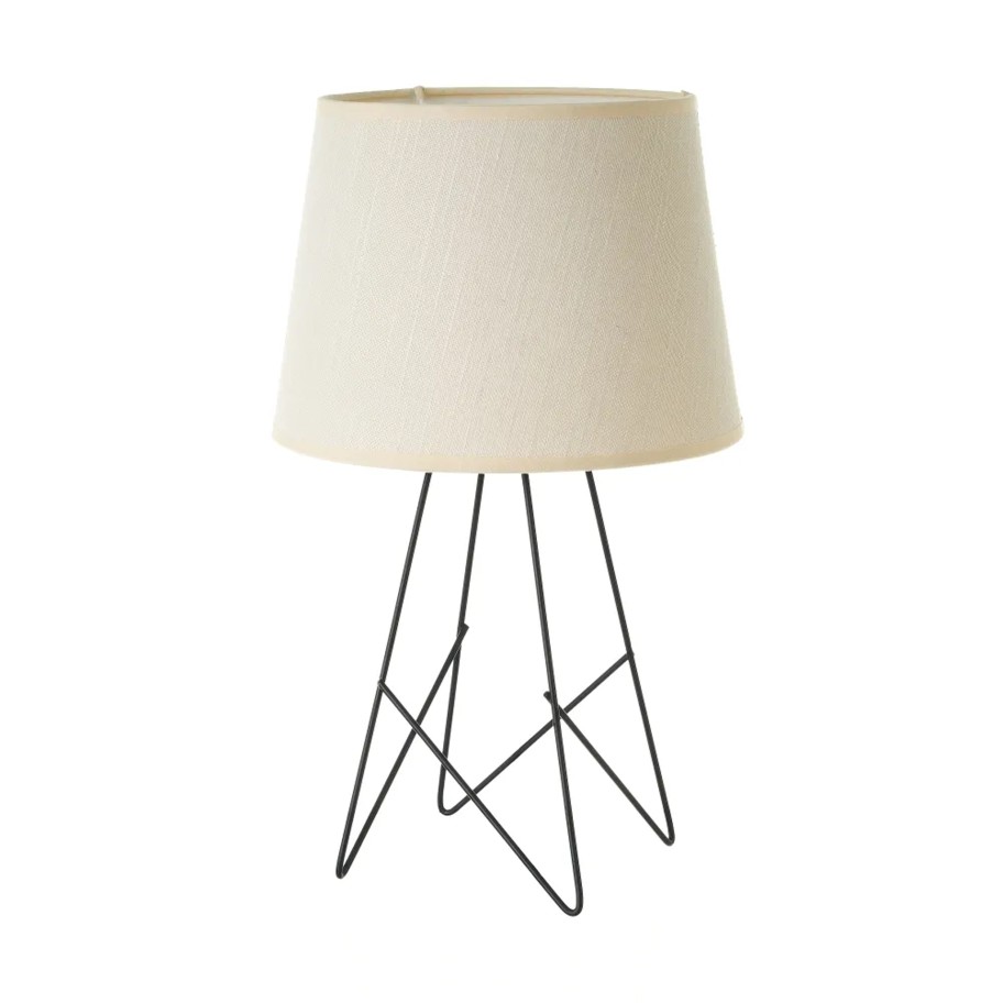 Candeeiro de Mesa em Metal com Abajur 23x38.5x23