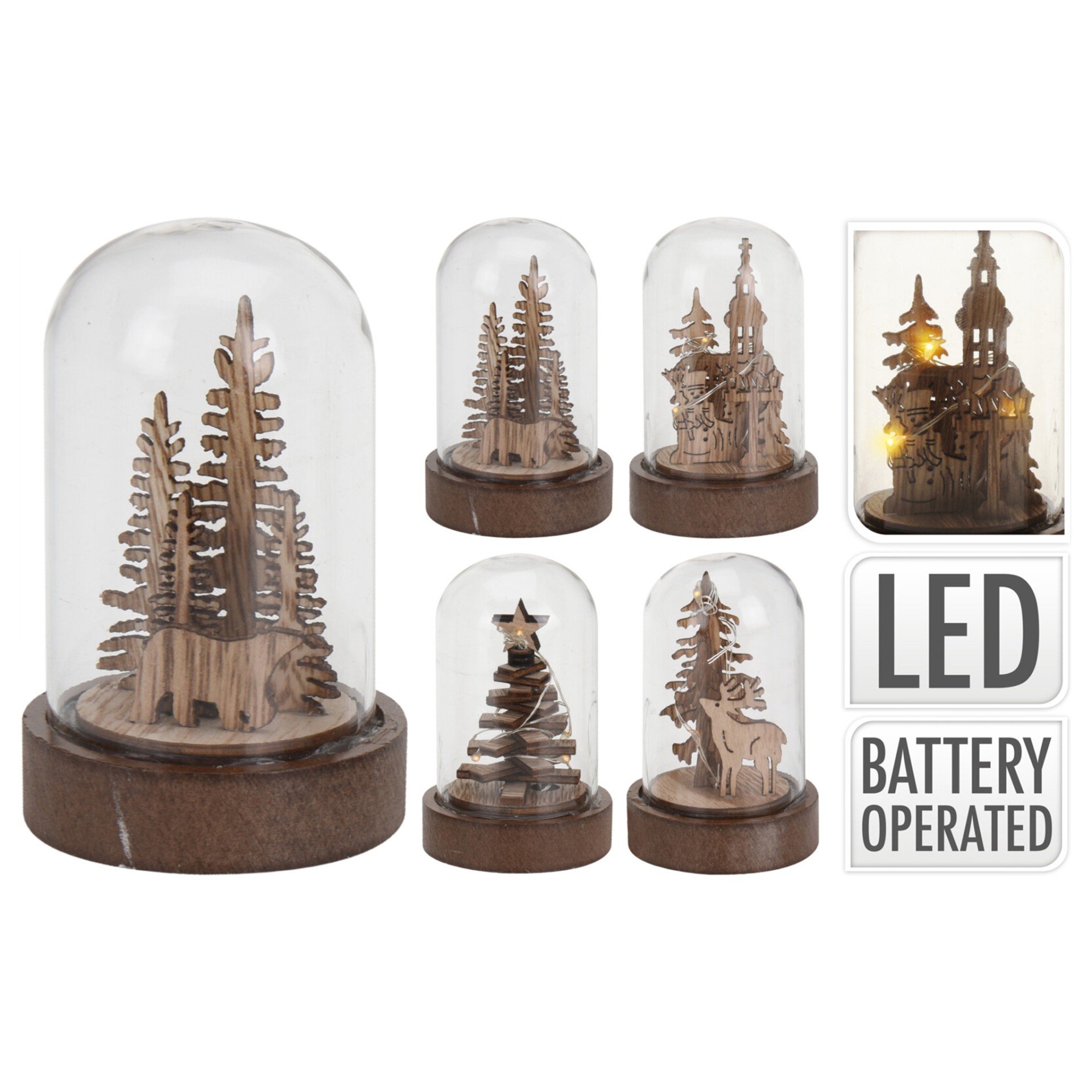 Campanula Com Luz e Decora��o Sortida