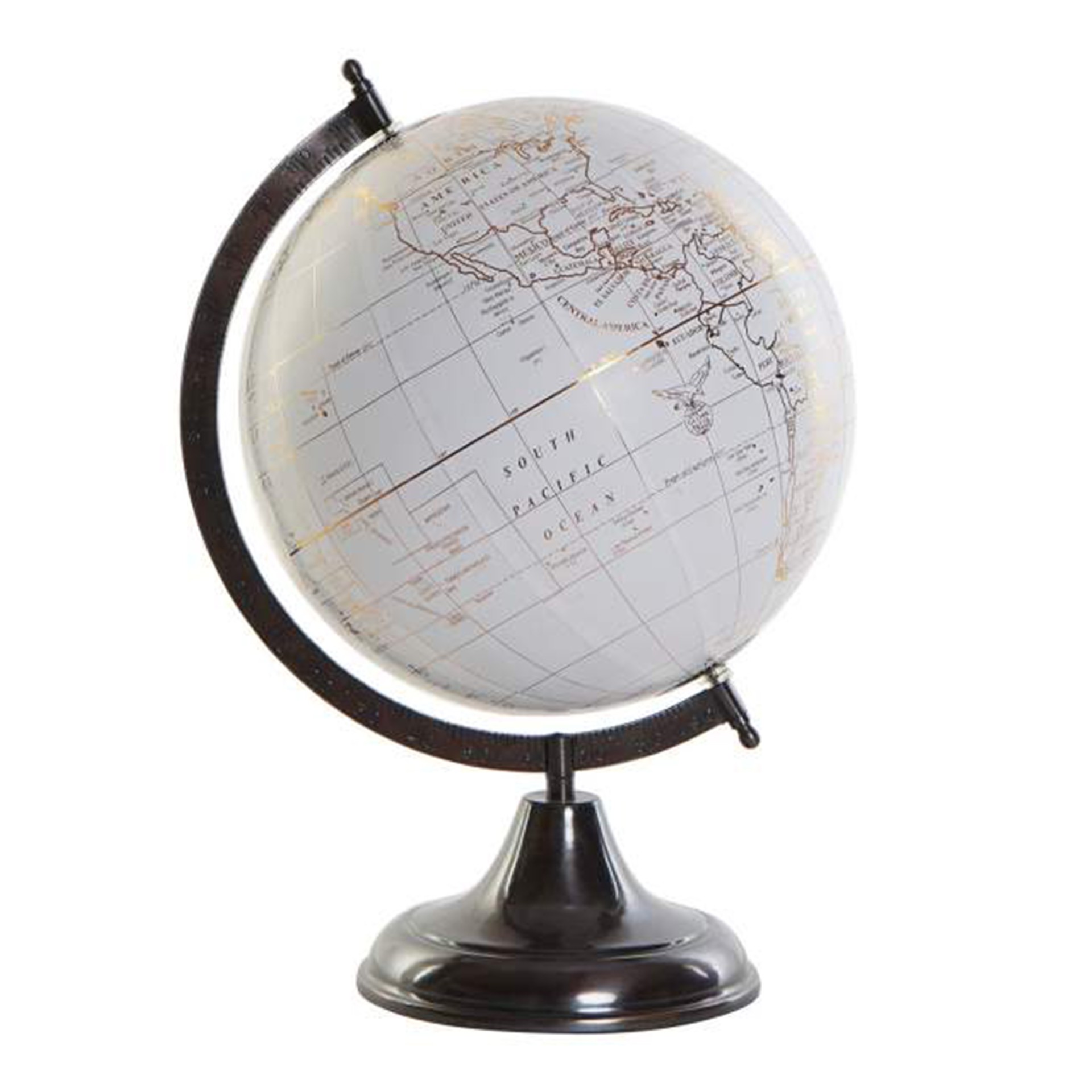Globo Terrestre Metal/Pvc Di�metro 25cm