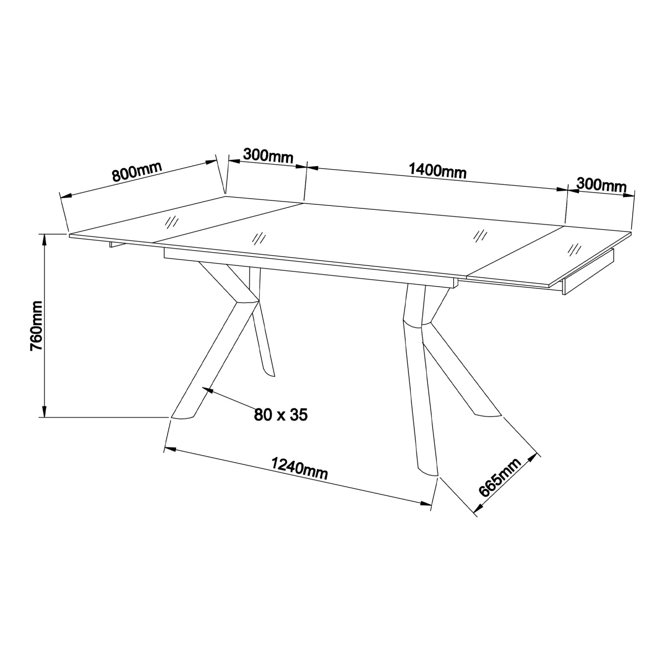 Mesa Extens�vel Monza