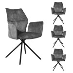 Conjunto 4 Cadeiras Cagliari com Braços