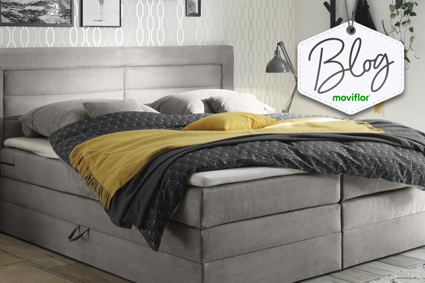 Pretende um quarto moderno e confortável? Espreite estas 5 camas de casal estofadas!