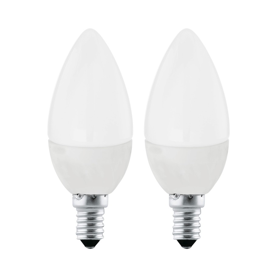Pack 2 L�mpadas LED Vela Eglo Opal 3000K 4W E14