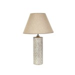 Candeeiro de Mesa Resina Camel com Abajur