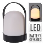 Lanterna LED de Exterior Portátil Preto em PP 21cm