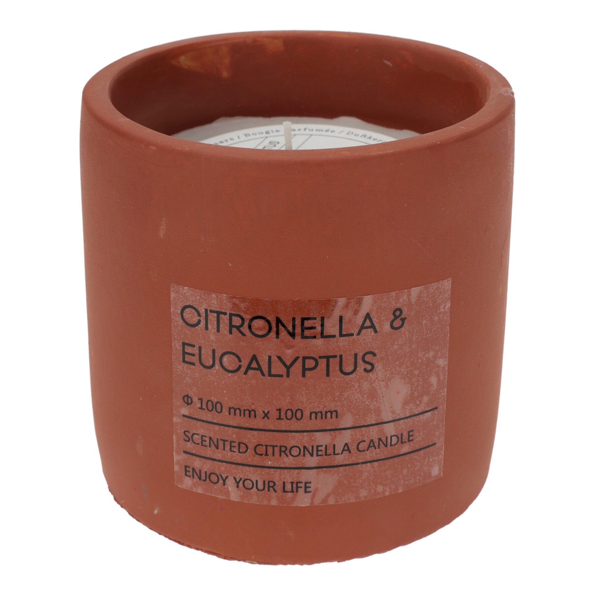 Vela Citronela em Copo Cimento