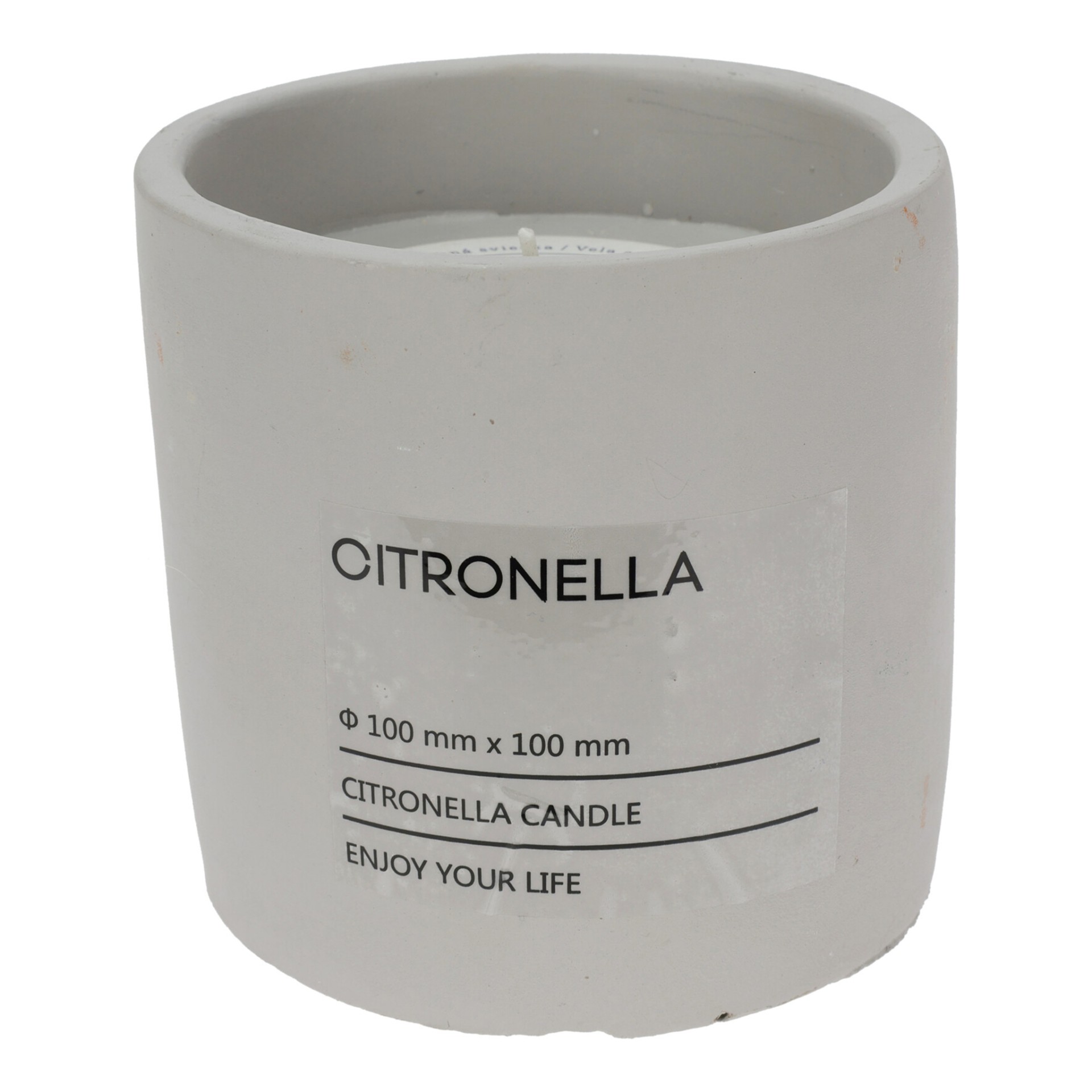 Vela Citronela em Copo Cimento