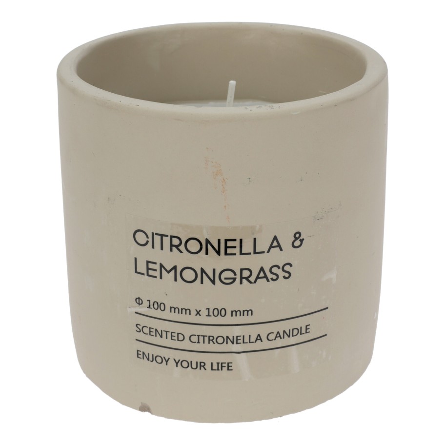 Vela Citronela em Copo Cimento