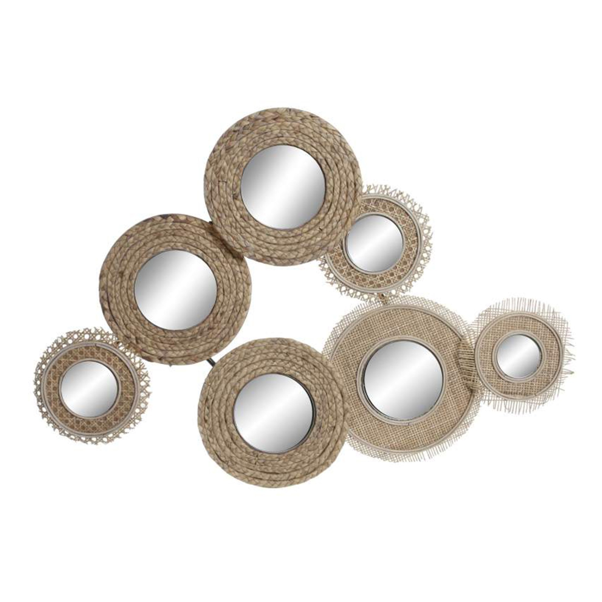 Espelho Rattan Multi C�rculos
