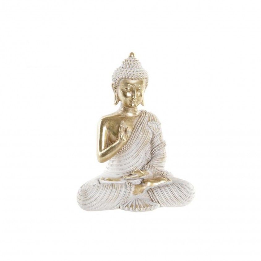 Figura Resina Buda Dourado