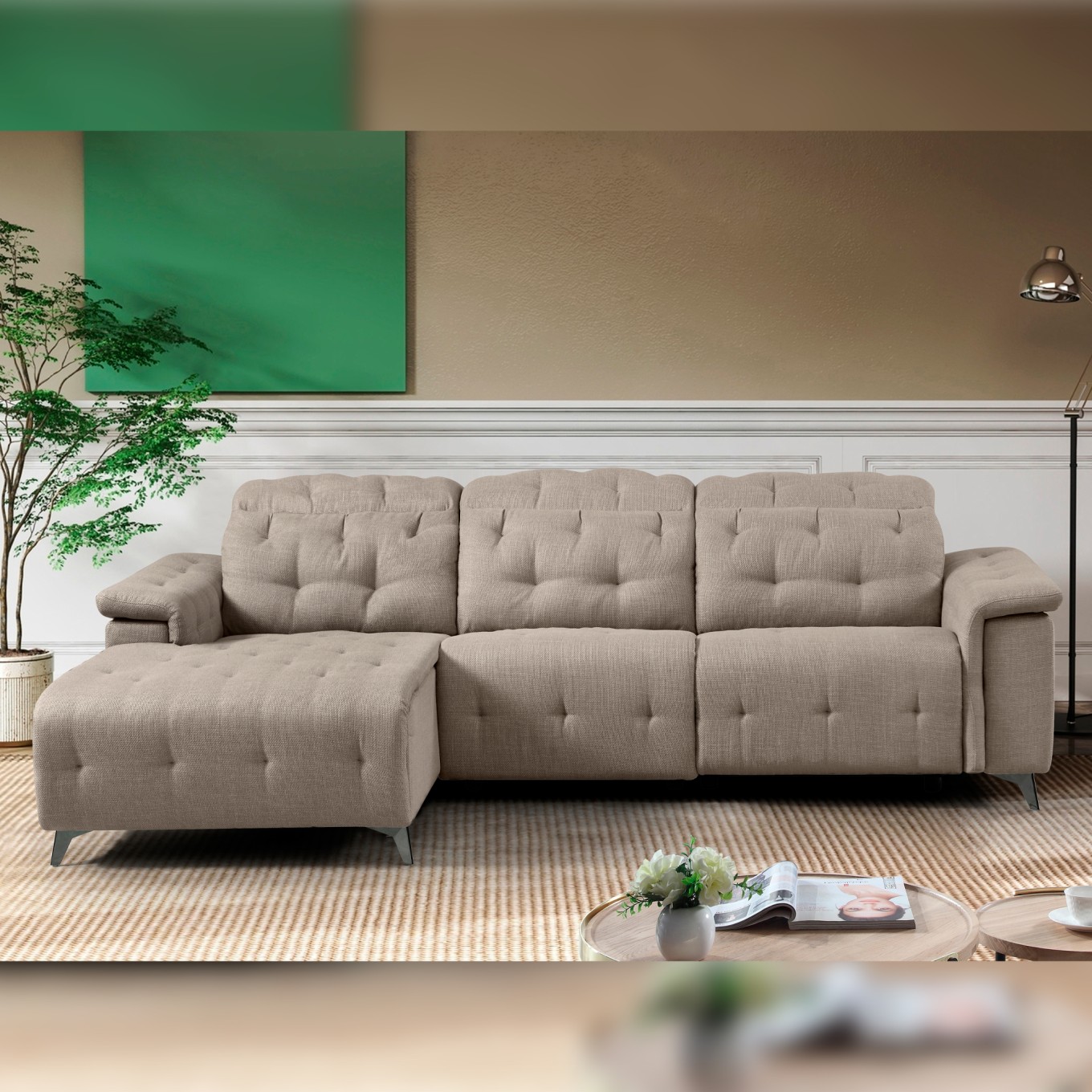 Chaise Longue com Relax Middletown Esquerda