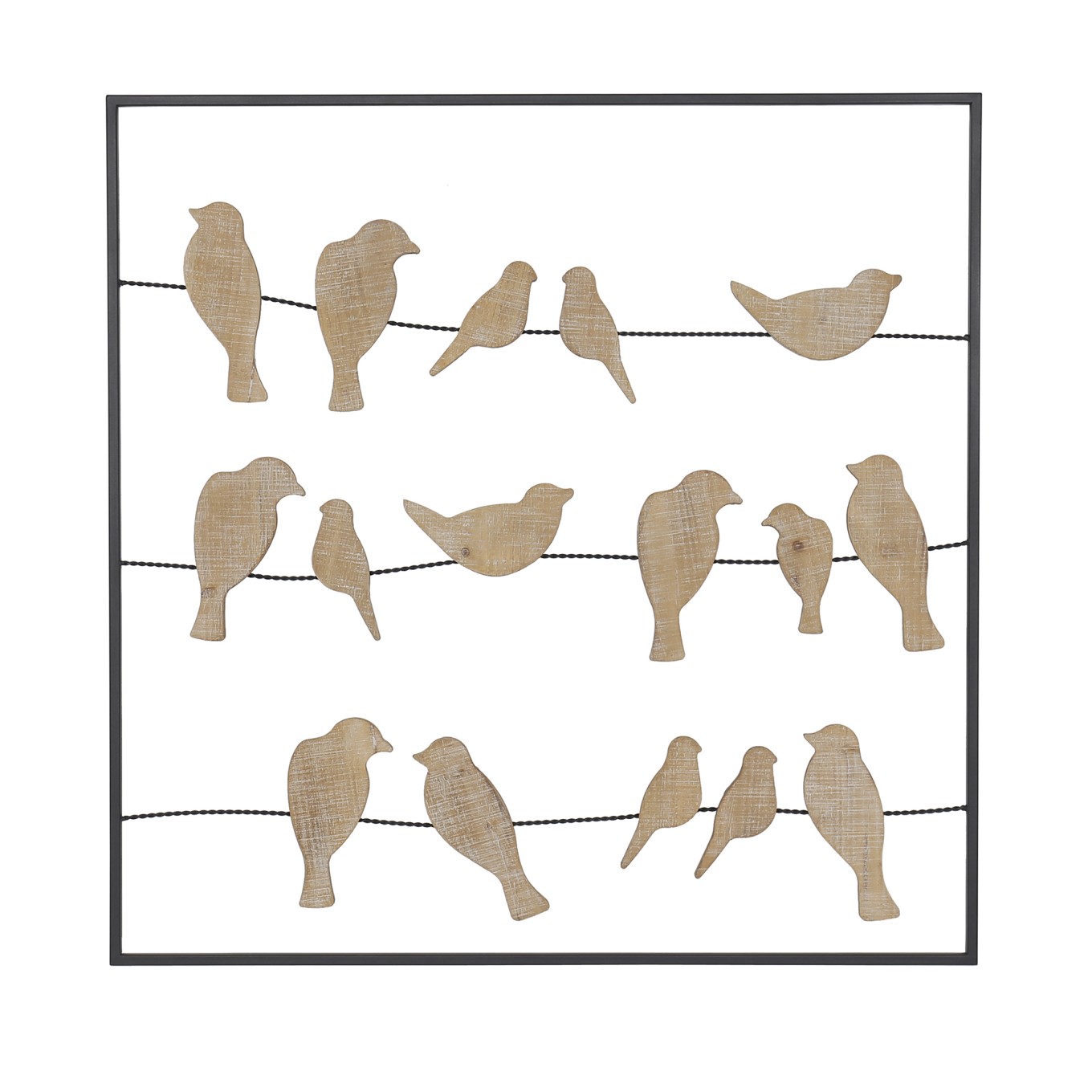 Wall Decor Quadrado Passarinhos