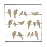 Wall Decor Quadrado Passarinhos
