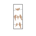 Wall Decor Retangular Passarinhos