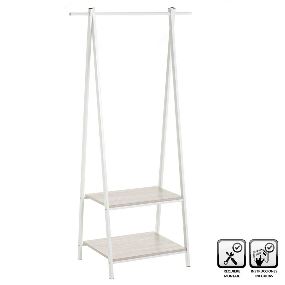 Cabide com Prateleira Mdf/Metal