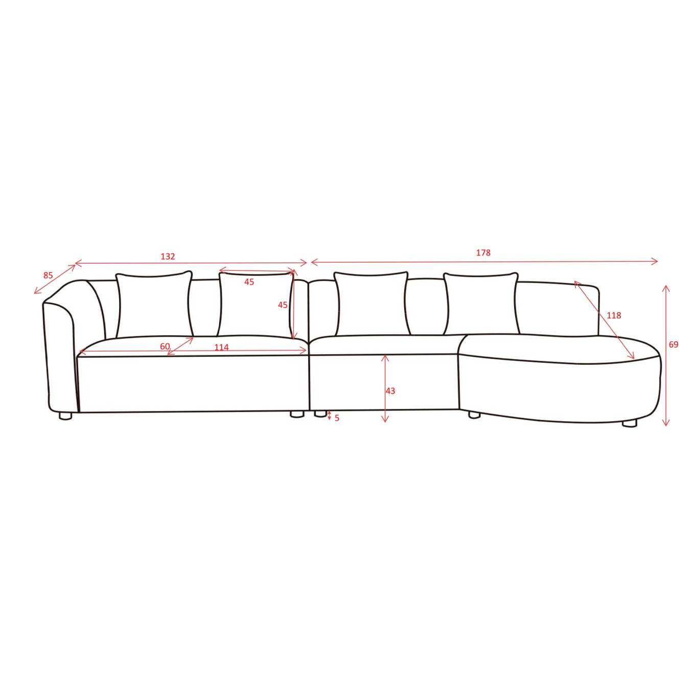 Chaise Longue New York Esquerda