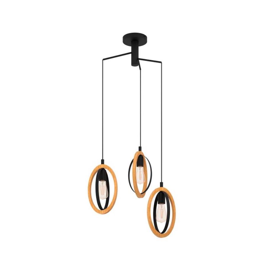 Candeeiro Suspenso de Teto 3xE27 Eglo Basildon Hl/3 �615