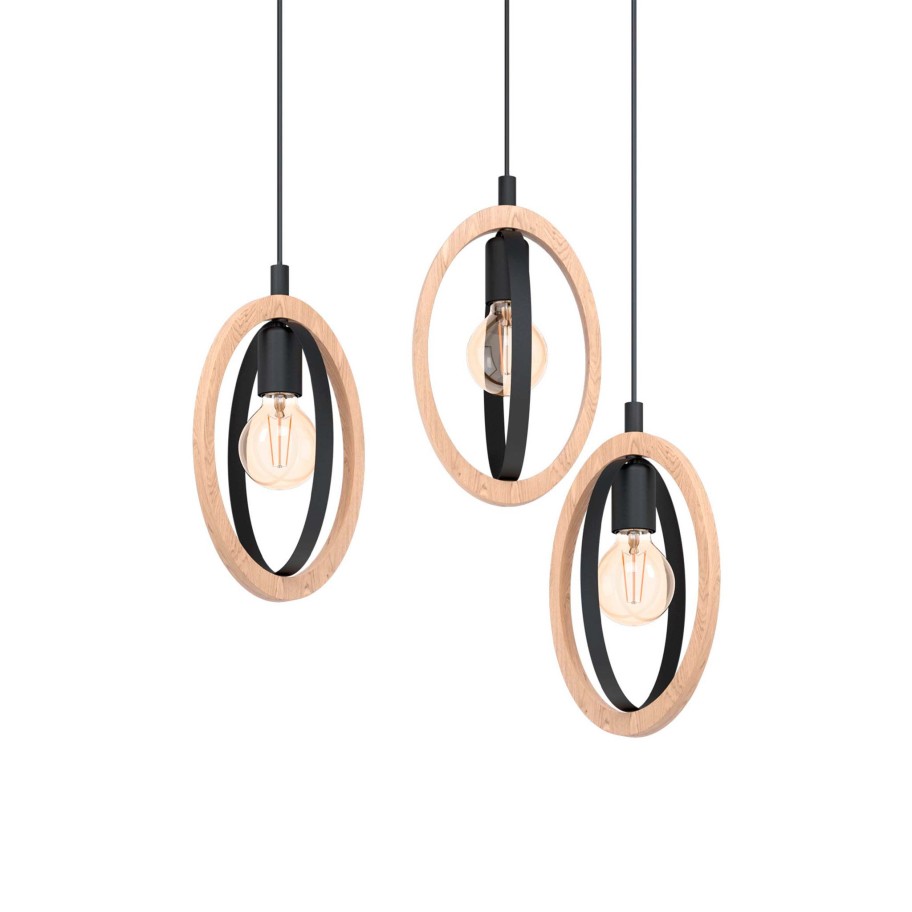 Candeeiro Suspenso de Teto 3xE27 Eglo Basildon Hl/3 �615