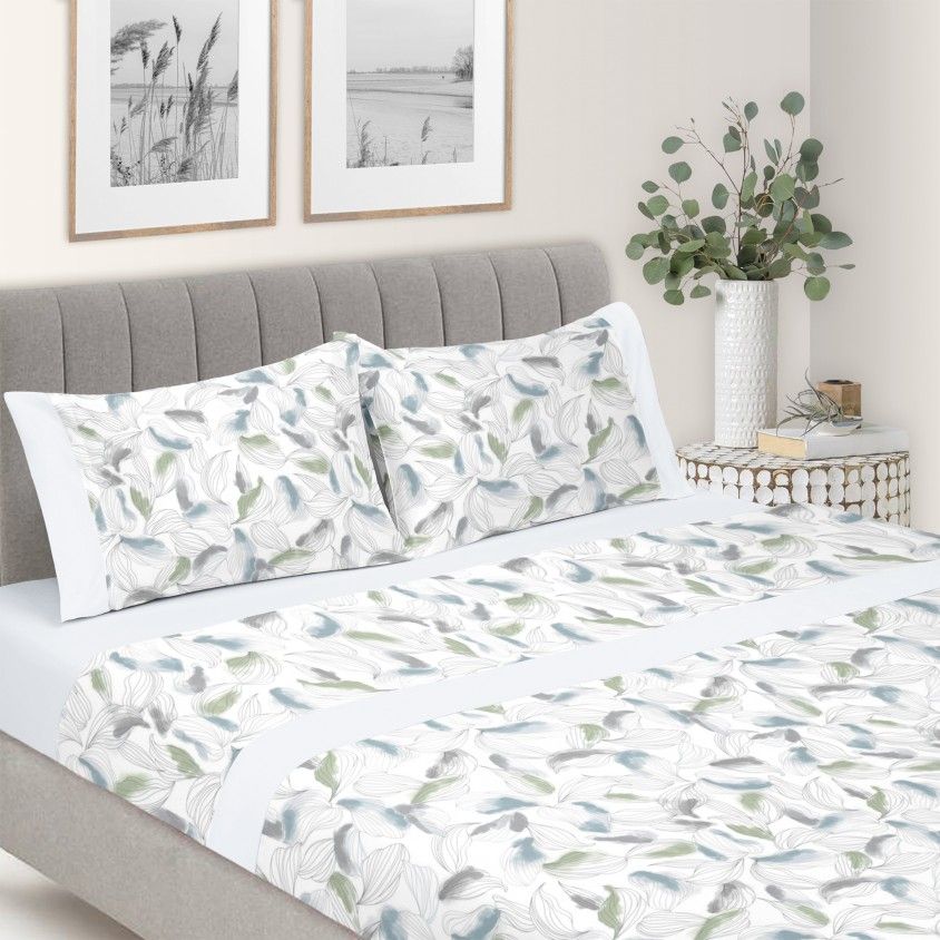 Jogo de Cama Folhas 2 - Cama 180