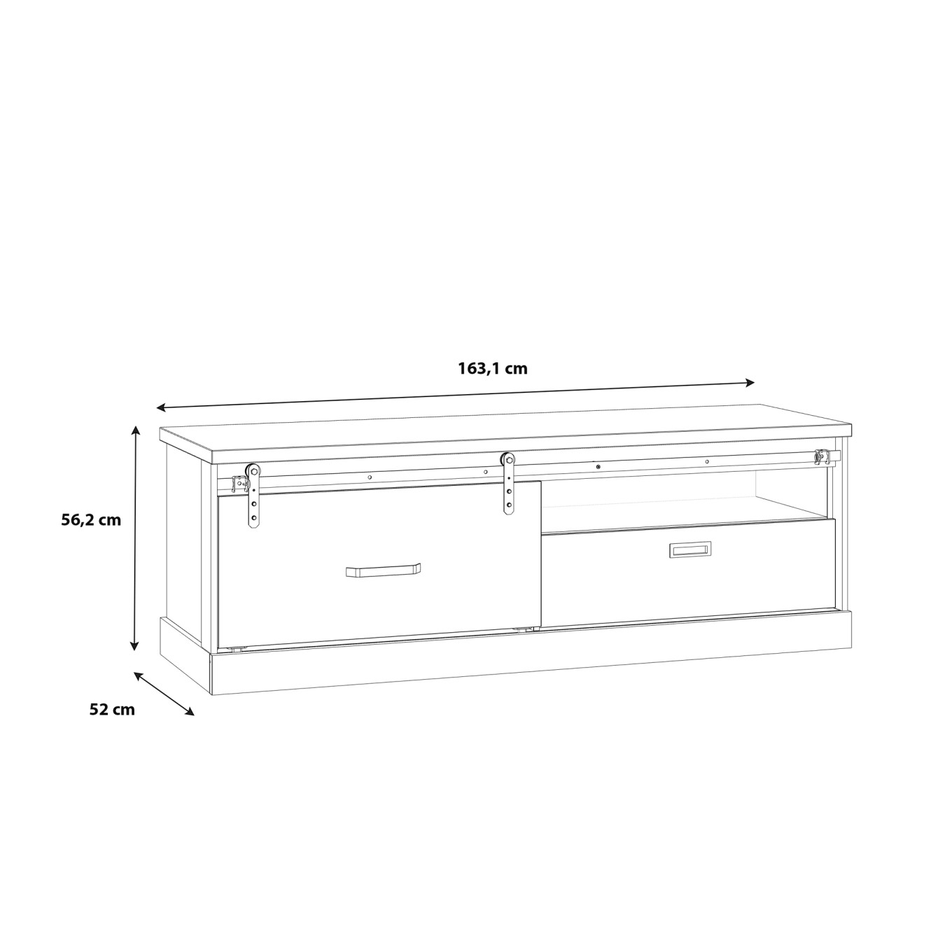M�vel TV Kaszimiro (1 Porta + 1 Gaveta)