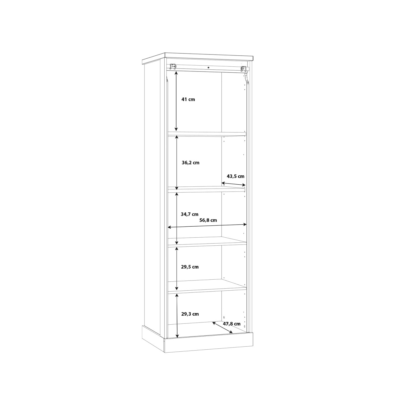 Arm�rio Estante Kaszimiro (1 Porta)