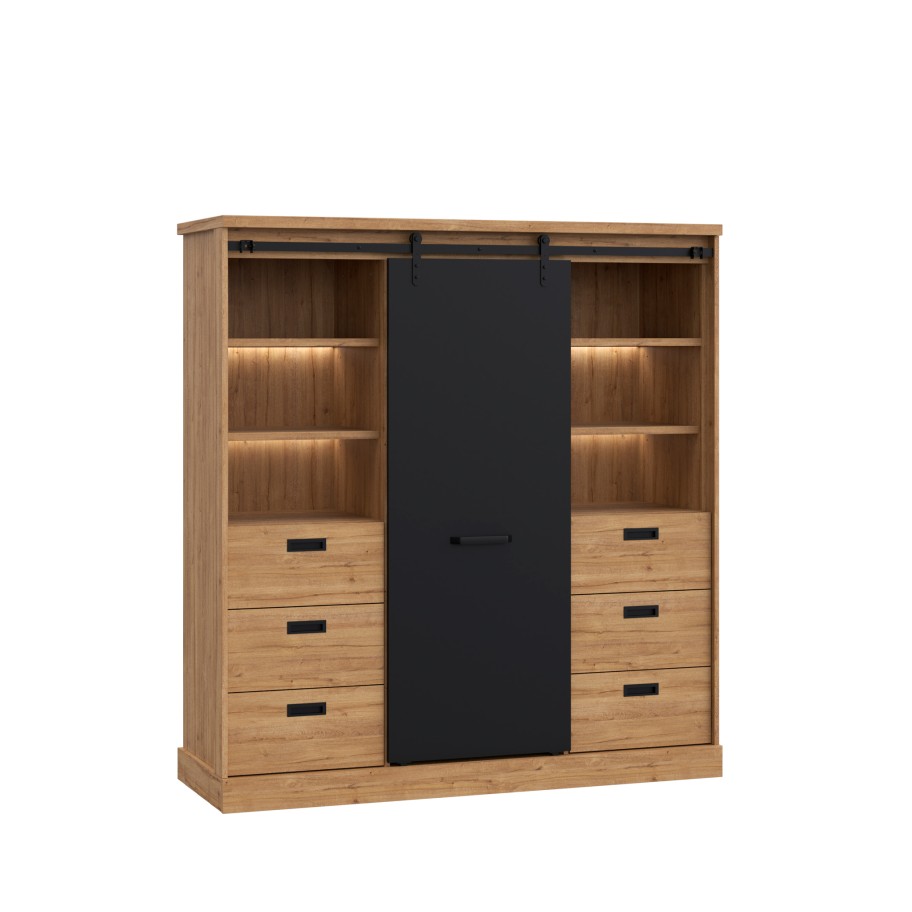Arm�rio Kaszimiro (1 Porta + 6 Gavetas)