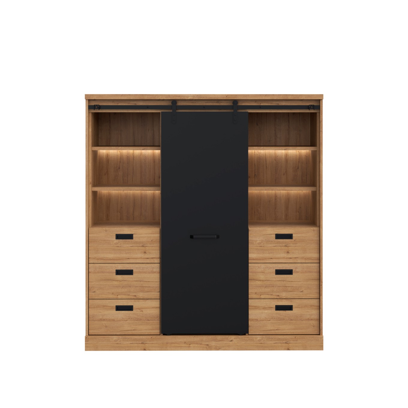 Arm�rio Kaszimiro (1 Porta + 6 Gavetas)
