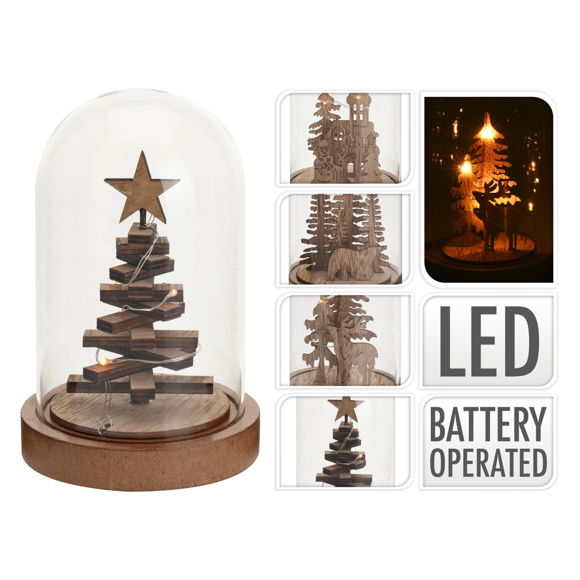 Camp�nula com Luz Led e Decora��o Sortida