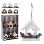 Pendurante Casa de Natal 10cm Sortido