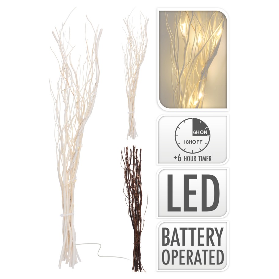 Galhos de Salgueiro com Led 40cm Sortido