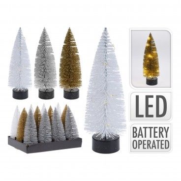 rvore de Natal com Led 17cm Sortida