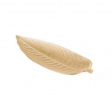 Bandeja Folha Dourado 46x18x2,5cm