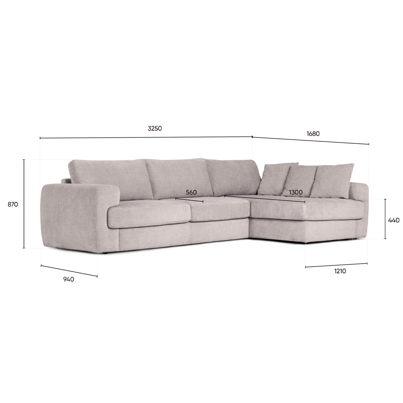 Chaise Longue Troy Esquerda