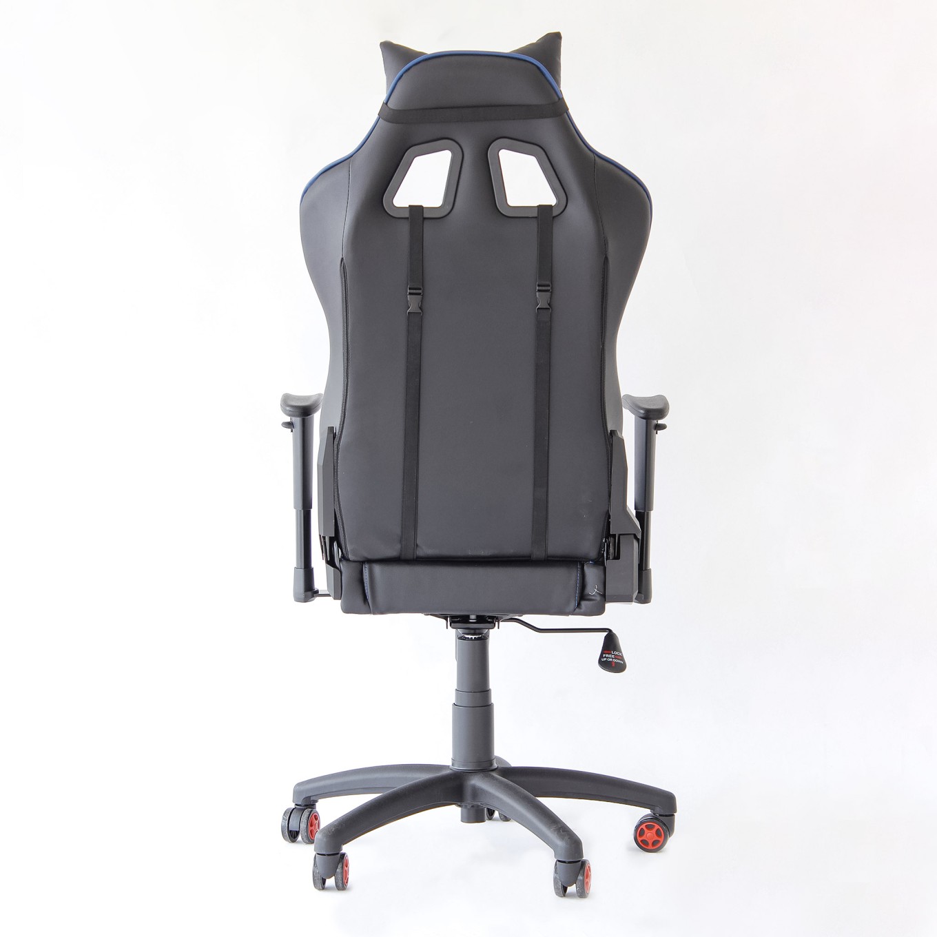 Mesa Gammer USB Premium Preto / Azul + Cadeira Gaming