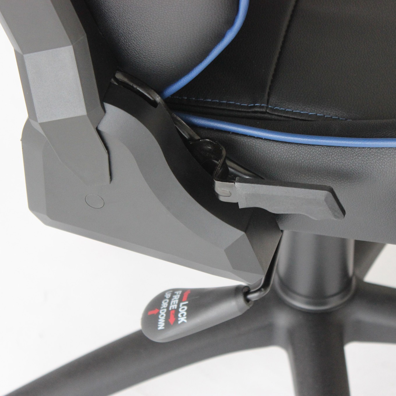 Mesa Gammer USB Premium Preto / Azul + Cadeira Gaming