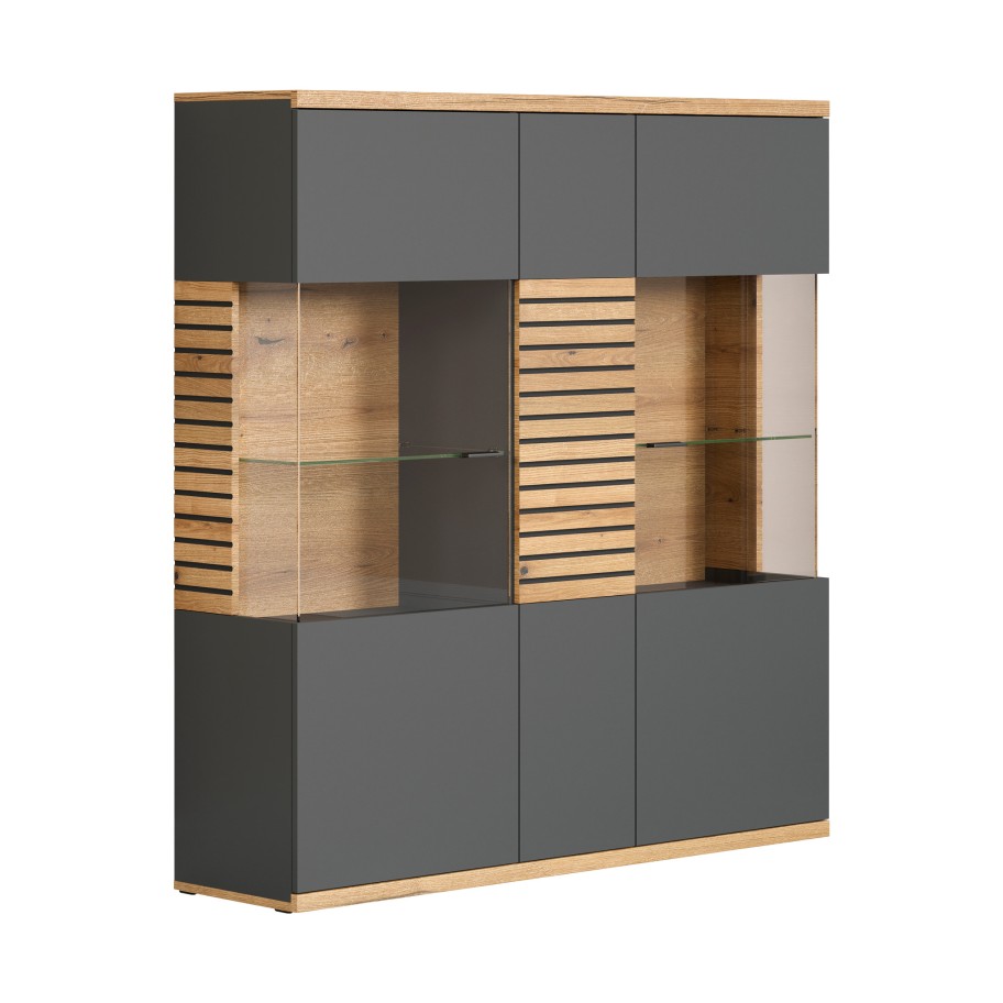 Arm�rio Cristaleira Norris 3 Portas