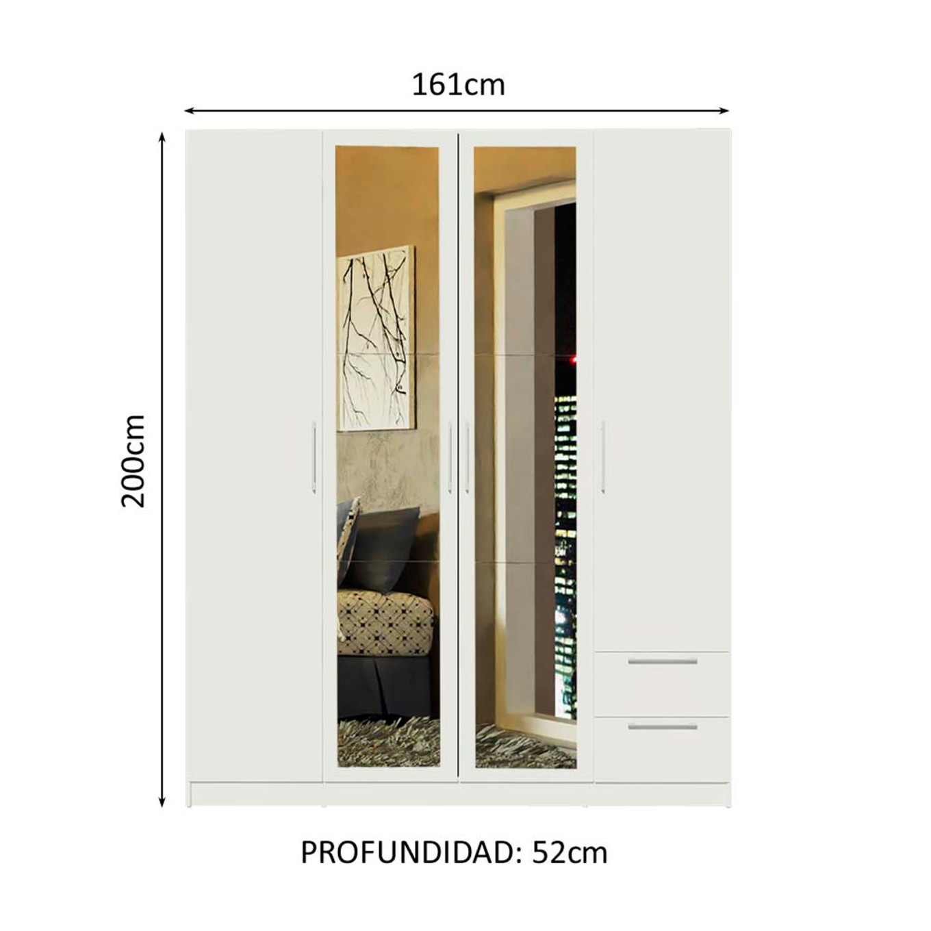 Roupeiro Nova (4 Portas)