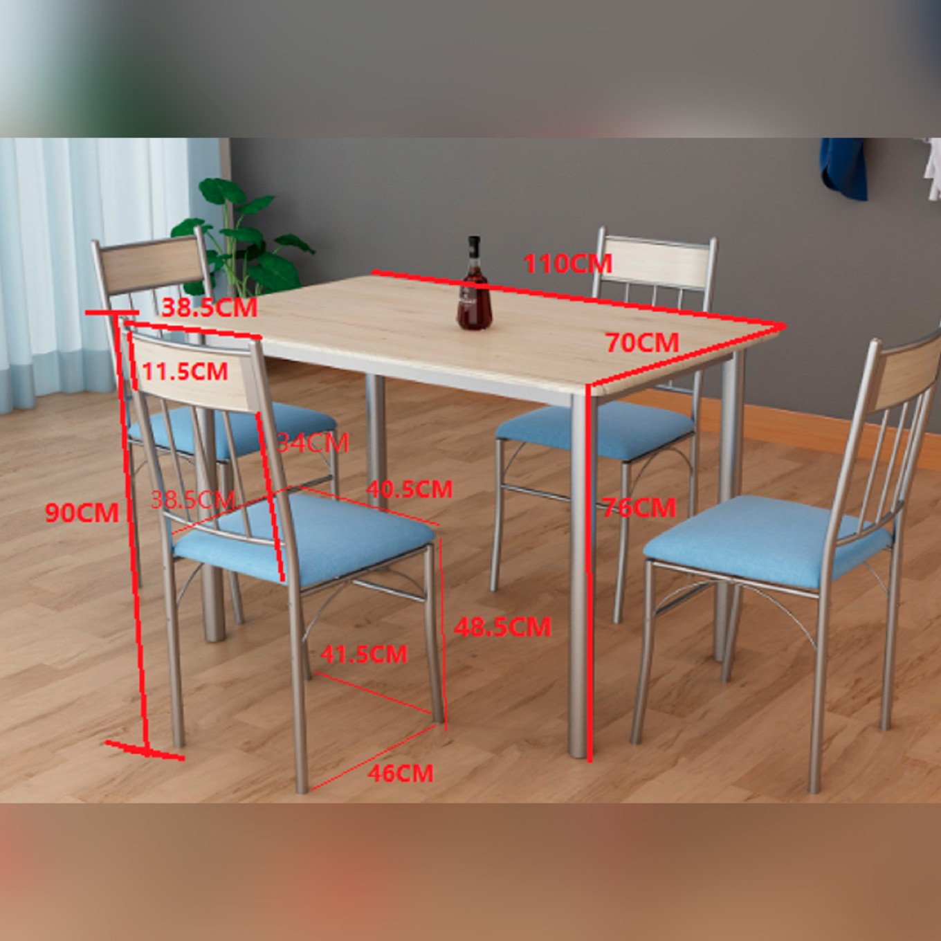 Mesa C�diz com 4 Cadeiras