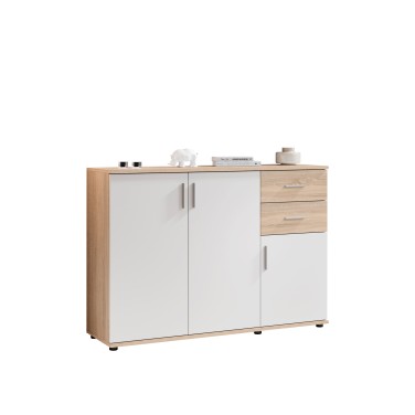 Arm�rio Aparador Bobby (3 Portas + 2 Gavetas)