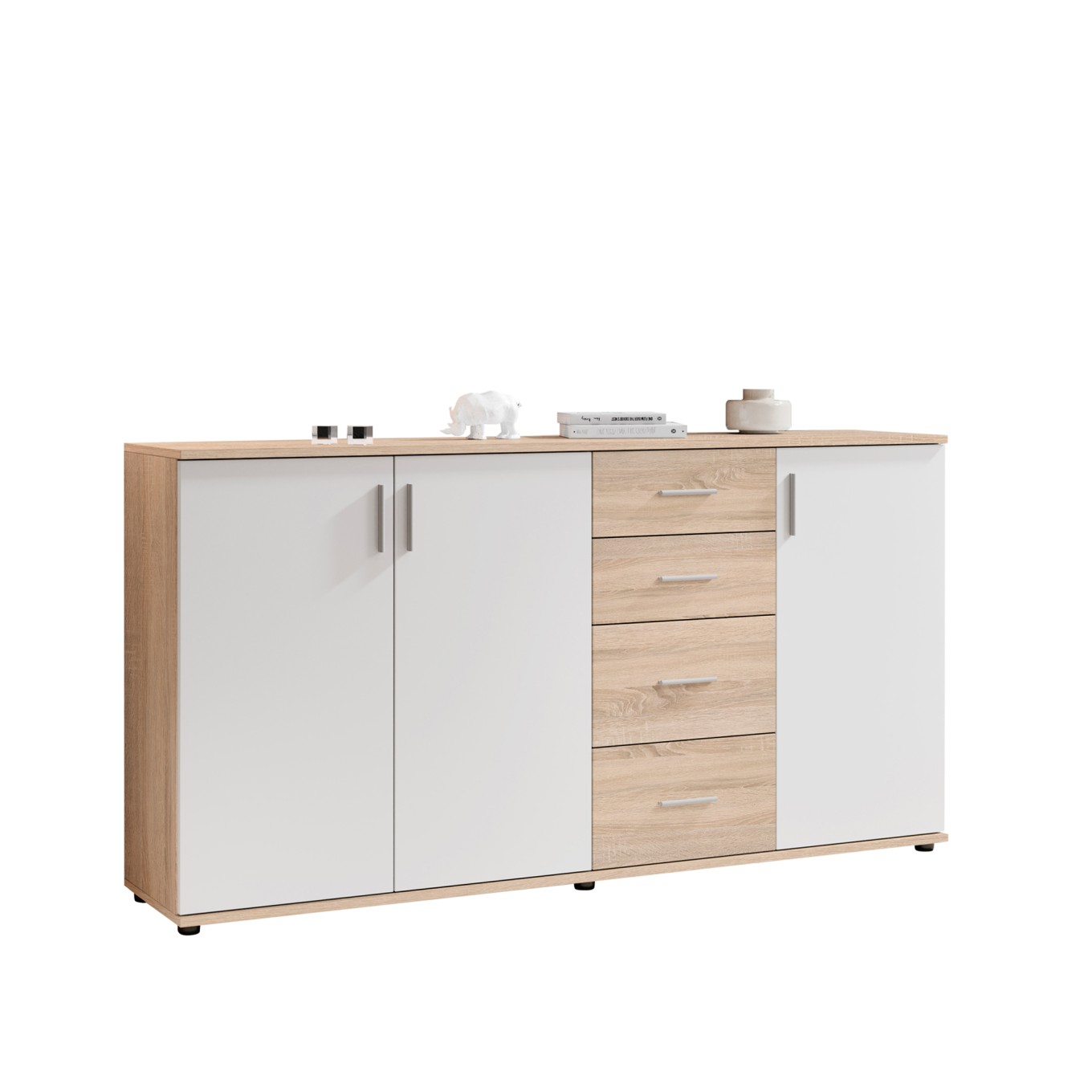 Arm�rio Aparador Bobby (3 Portas + 4 Gavetas)