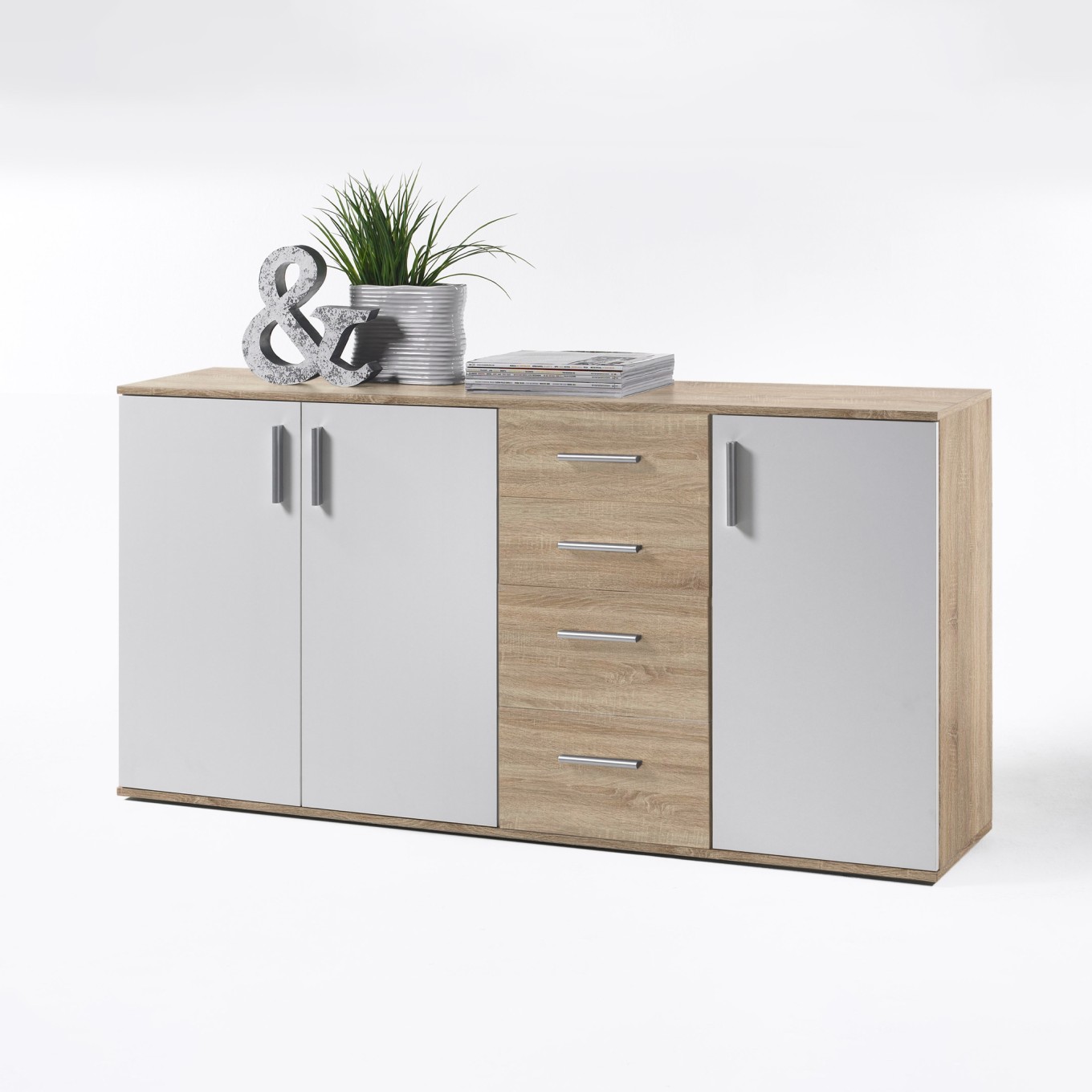 Arm�rio Aparador Bobby (3 Portas + 4 Gavetas)